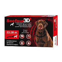 Краплі Secfour 3D проти бліх і кліщів для собак великих порід 20-30 кг 3 мл, 2 піп/уп