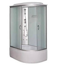 Душовий бокс KO&PO 218F 120х80х215 см з глибоким піддоном правий асиметричний матове скло, фото 3