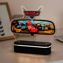 LED нічник Дісней, нічник блискавка маккуїн, нічник тачки, LED нічник тачки, нічник блискавка, нічник від мережі