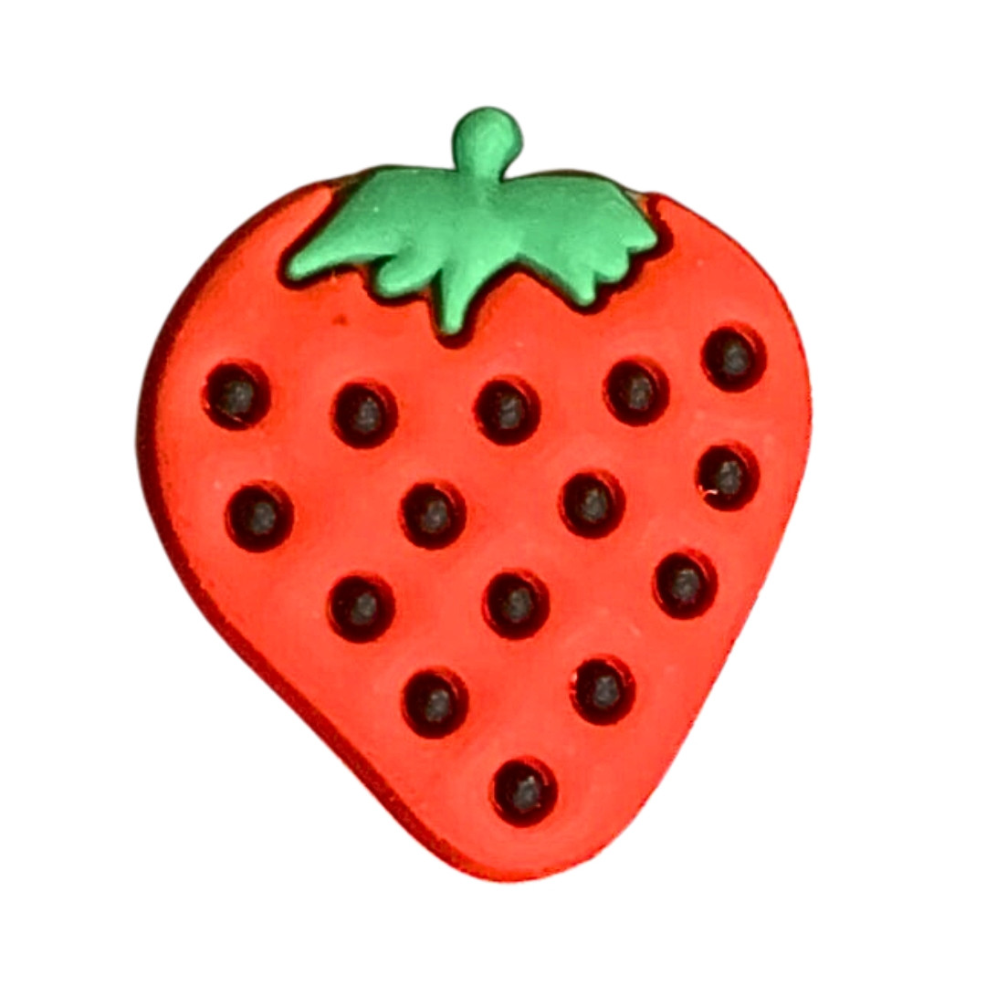 Джибітси прикраси для взуття кроксів сабо JIBBITZ Strawberry Полуниця № 22, фото 1