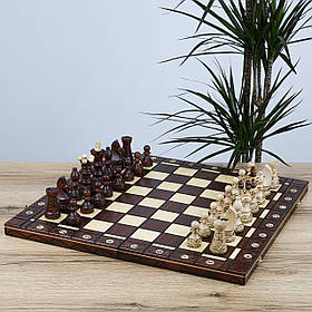 Шахи оригінальні фігури ручна робота "Амбасадор" 55*55 | Подарунок дідусеві на День Народження