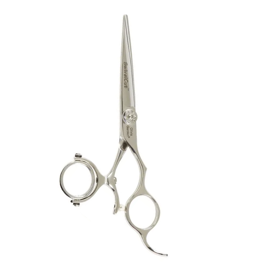 Прямі ножиці для стрижки Olivia Garden Swivel Cut розмір 5,75 (SH-SW1PC-CR575-BLP), фото 1