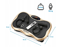 Виброплатформа тренировочный массажер для дома и коррекции фигуры с пультом дистанционного управления