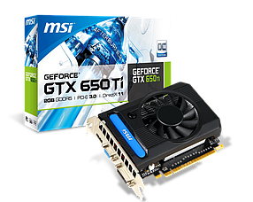 Відеокарта GeForce GTX 650 Ti 2GB MSI OC (N650Ti-2GD5/OC) Б/В