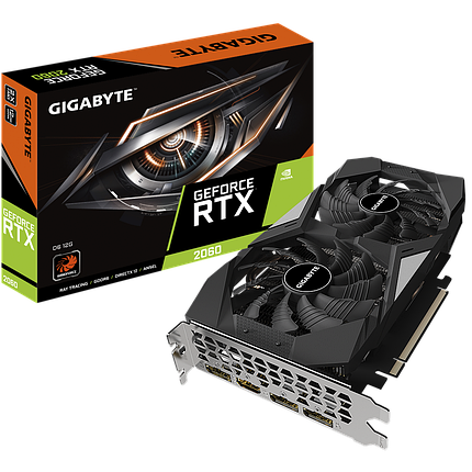 Відеокарта GeForce RTX 2060 12GB Gigabyte D6 (GV-N2060D6-12GD) Б/В, фото 1