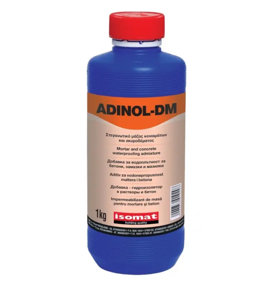 Гідроізолююча добавка для бетону та розчинів ISOMAT ADINOL-DM, фото 1