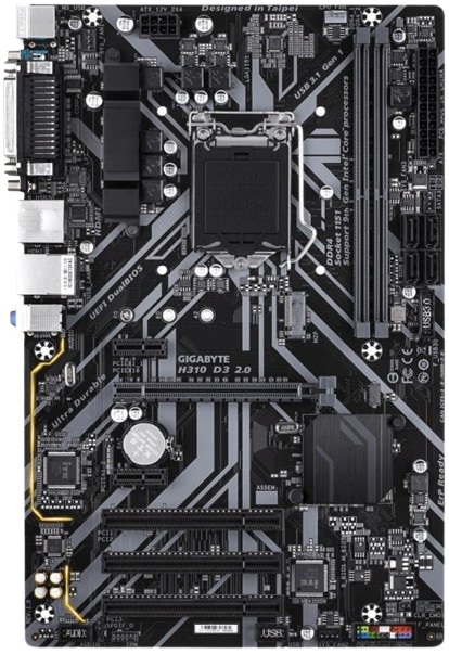 Материнська плата Gigabyte H310 D3 2.0 LGA 1151v2 (H310 D3 2.0) Б/В
