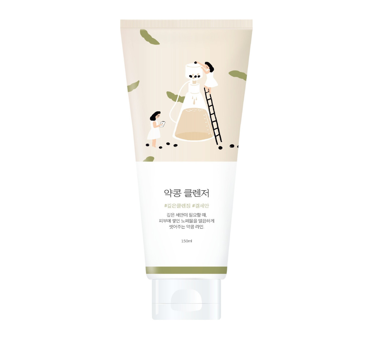 ROUND LAB Soybean Сleanser 150 ml - Пінка для очищення шкіри з екстрактом чорних соєвих бобів