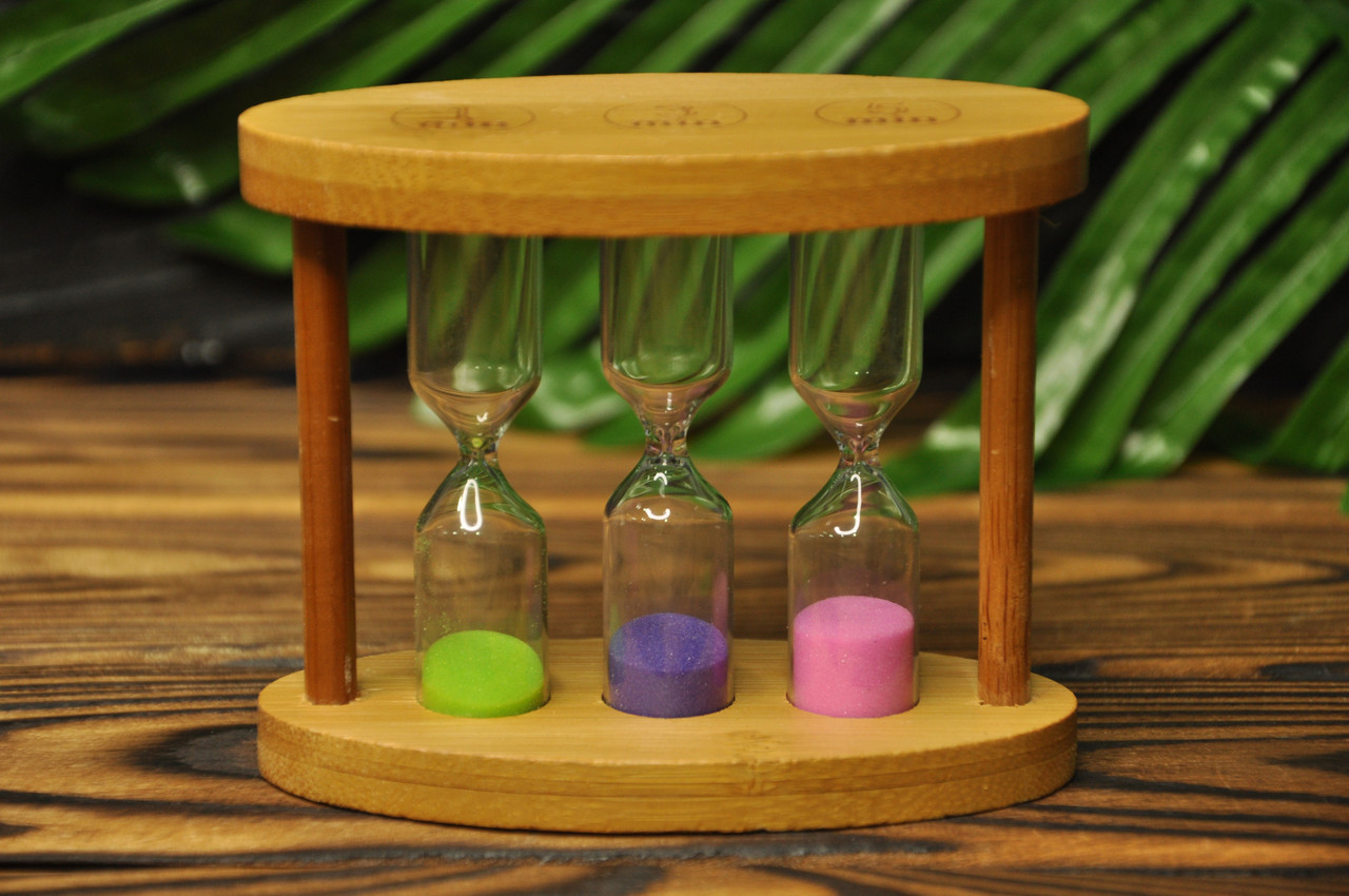 Пісочний годинник 3в1 на на 1,3,5 хвилини, фото 1