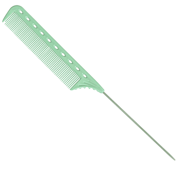 Гребінець із металевим хвостиком Y.S.Park Professional Tail Combs, ментоловий (YS-102 Mint Green)