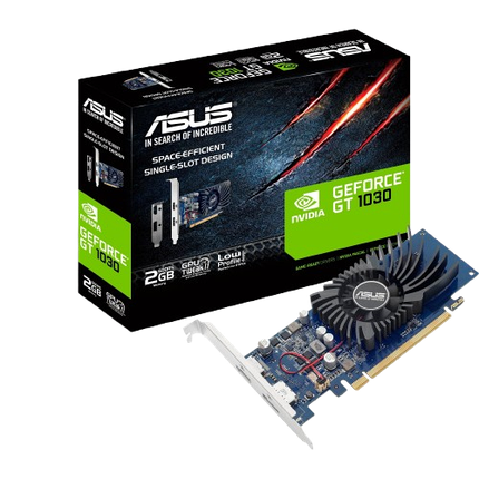 Відеокарта GeForce GT 1030 2GB Asus Low Profile (GT1030-2G-BRK), фото 1