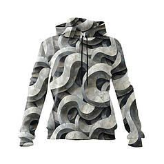 Худі жіноче з принтом «Абстрактна спіраль. Abstract spiral»