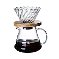 Пуровер скляний "Джимма", 600 мл