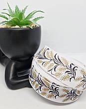 Репсова стрічка з малюнком. 2,5 см. 1 м.