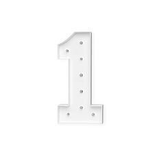 Деревʼяний виріб фарбований - Цифра 1