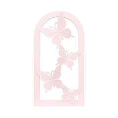 Деревʼяний каркас фарбований - Арка зі зйомними метеликами