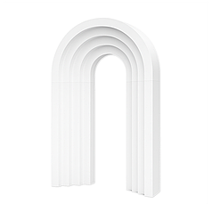 Деревʼяний каркас фарбований - Арка 3D (5 сходинок)