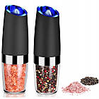 Електричні млини-автомат Ruhhy 19558 — сіль та перець, 2 шт., LED-підсвітка, керамічні жернова, фото 2