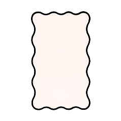 Деревʼяний каркас фарбований - Панель "Хвиля"