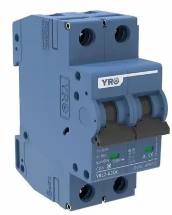Автоматичний вимикач YRO YRL40 DC 800VDC Class A  (2P/40A), фото 1