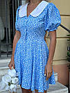 Сукня літня СОФТ приталена з воротом та гудзиками 1669, фото 6