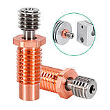 Термобар'єр E3D Volcano/ V6/ PT100 біметалічний (Мідь-Титан) з різьбами M7X1–M6X1 + HEX8 для боуден 3Д-принтера, фото 7