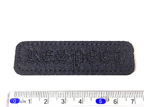 Нашивка планка Respect темно-синій 72x21 мм