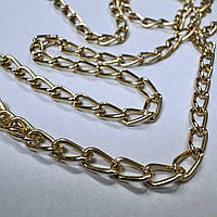 Металевий ланцюг, колір Gold, ширина 4 мм * 1 м