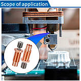 Термобар'єр E3D Volcano/ V6/ PT100 біметалічний (Мідь-Титан) з різьбами M7X1–M6X1 + HEX8 для боуден 3Д-принтера, фото 8
