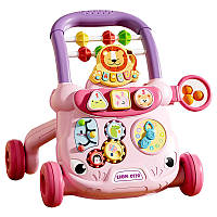 Детские ходунки - каталка с развивающим центром Розовый MA570pink