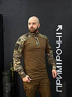 Боевая форма Тактическая рубашка и штаны с кольцом под снаряжение, Летний военный комплект Jaguar Койот/Мультикам