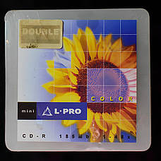 Диск CD-R mini L-Pro 185 Mb 48Х, пакування Slim Box, спайка 5 упаковок по 1 диску, фото 4