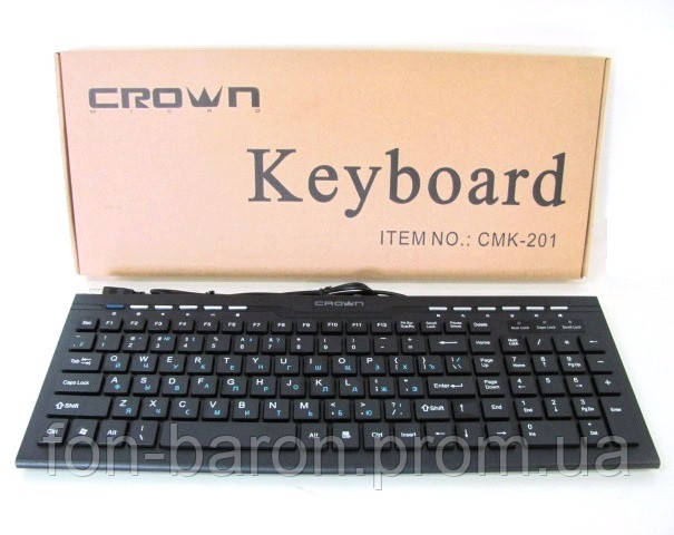 Купить Клавиатура Keyboard Crown CMK-201, цена 247 грн — Prom.ua (ID ...