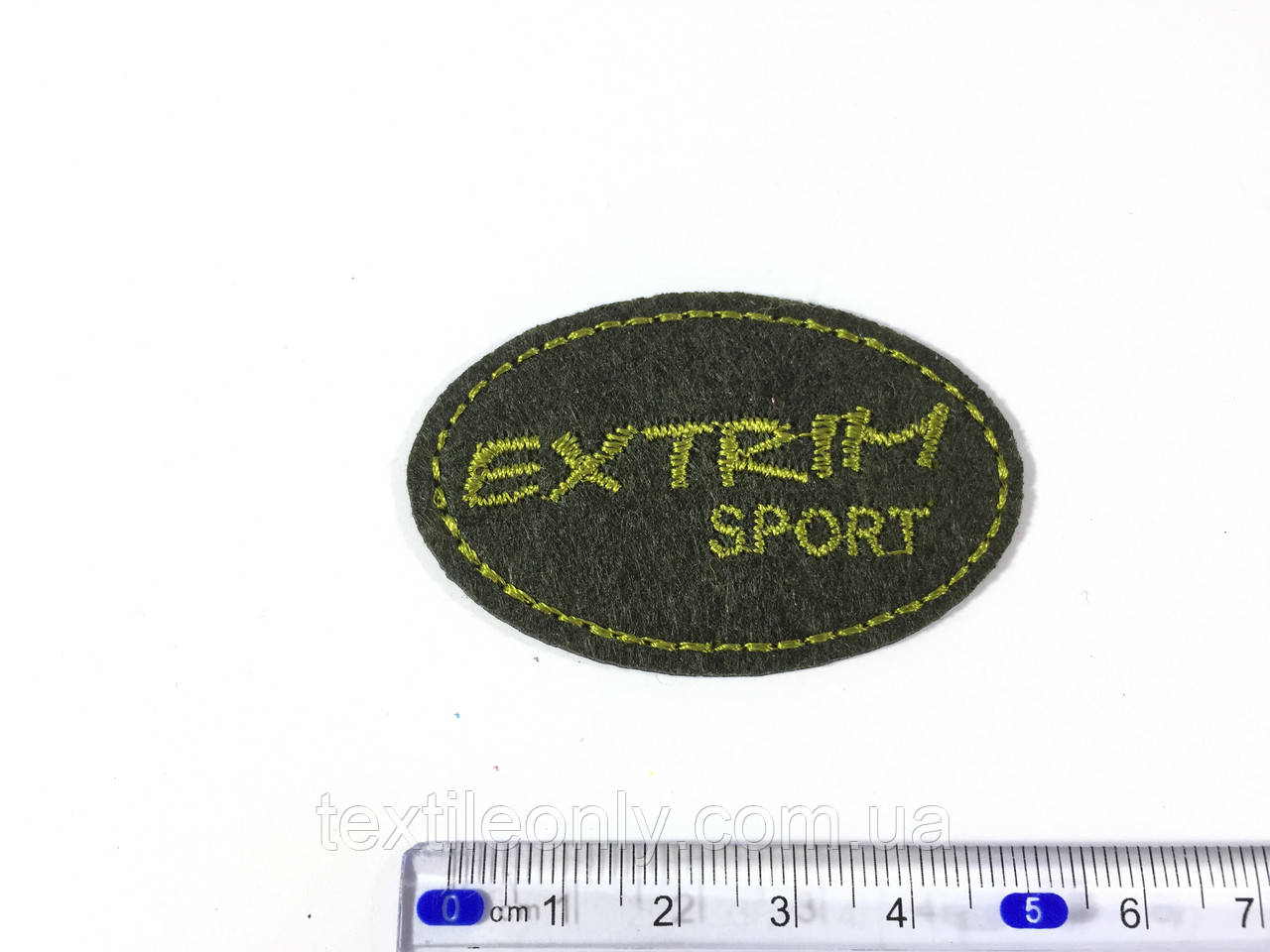 Нашивка Extrim sport цвет хаки 60x38 мм - фото 1 - id-p470896863