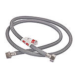 Гнучке підведення Zerix ZHN-02-FM1/2"-100 (нейлонове обплетення, гайки нерж) (ZX5151), фото 3