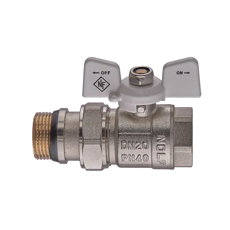 Кран кульовий з американкою Nolf classic NFC.963-08-3/4" FM ГШМ WHITE "антипротечка" (NF3161)