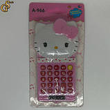 Калькулятор Hello Kitty з батарейками, фото 3