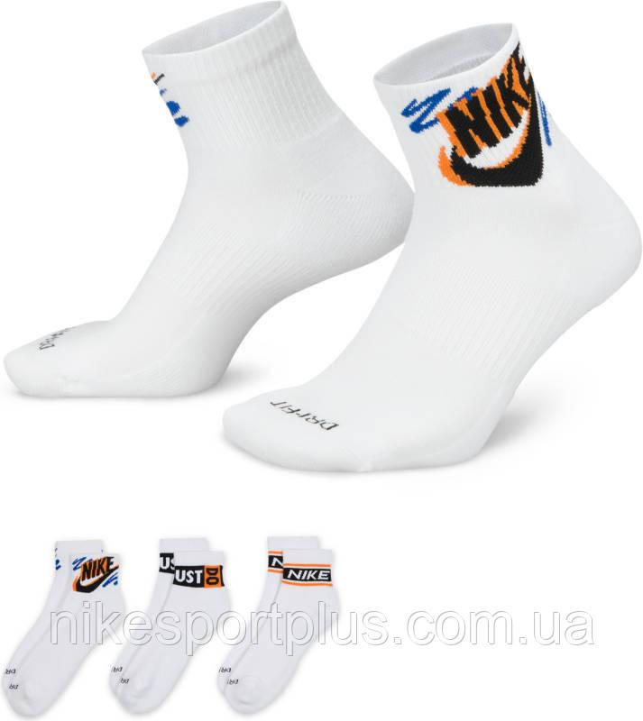 ШКАРПЕТКИ U NK ED PLS ANKLE 3P SPORT 144 HJ9378-901