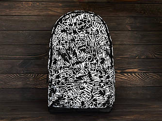 Рюкзак чорно-білий чоловічий для повсякденного використання