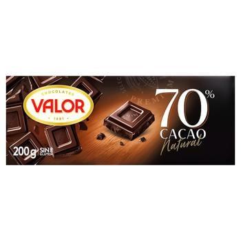 Шоколад Valor 70% cacao, 200 г