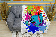 Плед «Містер Біст. Вибух фарб. MrBeast. Color Explosion»