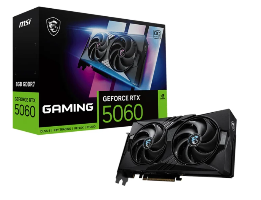 Відеокарта MSI GeForce RTX 5060 Gaming OC 8GB GDDR7 DLSS4 (5060 8G GAMING OC)