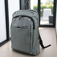 Рюкзак сірого кольору з м’яким відділенням для ноутбука (2020156)