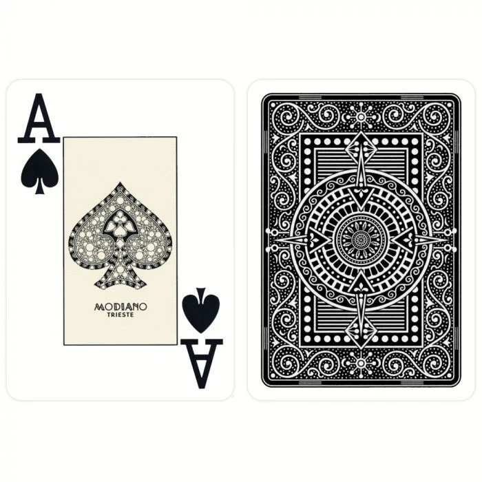 Пластикові гральні карти Modiano Texas Poker Hold’em (Black)