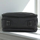 Велика чоловіча сумка через плече та для носіння в руці, чорна (202653), фото 4