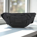 Чоловіча поясна сумка бананка чорного кольору, компактна та зручна (202911), фото 4