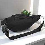 Чоловіча поясна сумка бананка чорного кольору, компактна та зручна (202911), фото 3