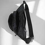 Чоловіча поясна сумка бананка чорного кольору, компактна та зручна (202911), фото 5