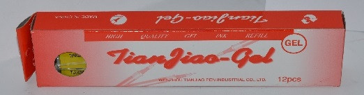 Стрижень гелевий "Tianjiao" 501 червоний 0.7 мм., фото 1