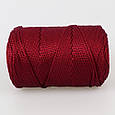 Шнур поліестеровий 2 мм, Premium Yarn Makrome Lux, Бордо No839, фото 2